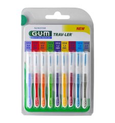 Medzizubné kefky GUM Trav-ler MIX (0,6-2,6mm), 10 ks