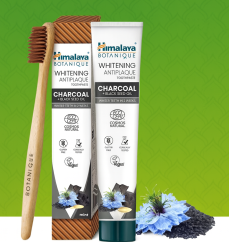 Himalaya Botanique Charcoal Antiplaque bělící zubní pasta , 75ml