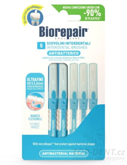 BioRepair Ultra jemné medzizubné kefky (0,6 mm), 5 ks