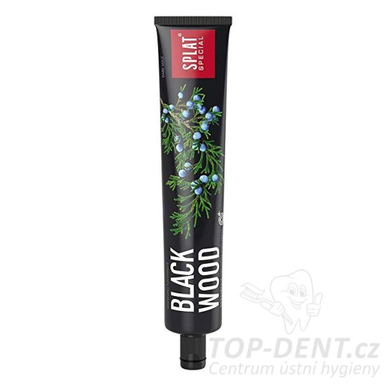 SPLAT Blackwood černá bělící zubní pasta s obsahem jalovce, 75ml