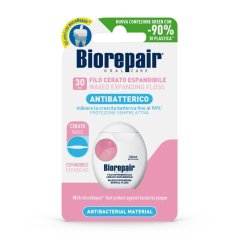 BioRepair antibakteriálna expandujúca zubná niť (voskovaná), 30m