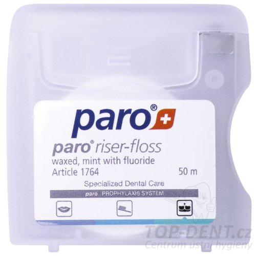 PARO Riser-Floss expandujúca zubnú niť (mint + fluoridy), 50m