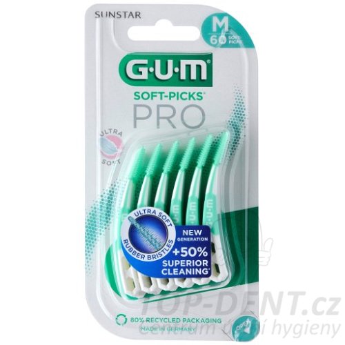 GUM Soft Picks PRO medzizubné kefky (medium), 60ks
