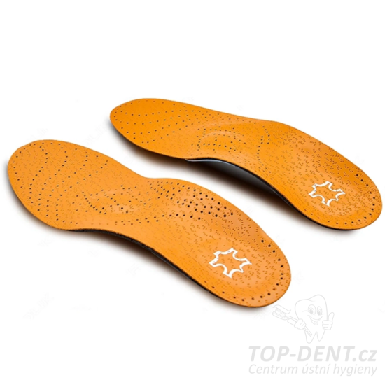 Kožené ortopedické vložky na podporu klenby, vel. 35-46