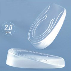 Gélové podpätníky 2 cm (transparent), 2 ks