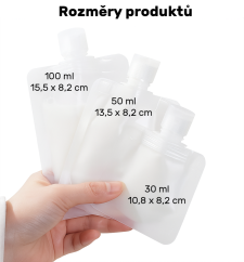Cestovní sáčky na přípravky, 3 ks