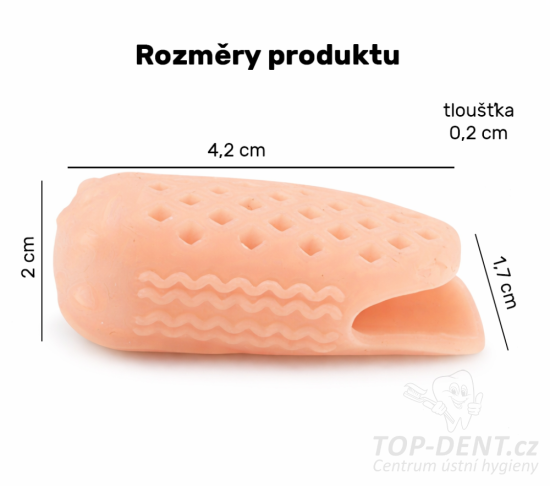 Perforovaný chránič prstů , 2 ks (béžový)