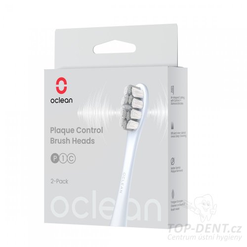 Oclean Plaque Control náhradní hlavice Medium (stříbrná), 2ks