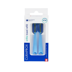 Curaprox Travel set ORTHO, náhradná hlavica, 2 ks