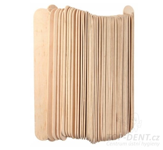 Zarys Laryngologická dřevěná špachtle na jazyk 150x17mm (nesterilní), 100ks
