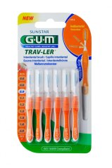 GUM Trav-ler mezizubní kartáčky 0,9 mm(oranžové), 6ks
