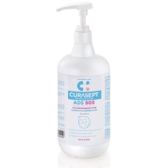 Curasept ADS 905 ústní voda (0,05% CHX / fluorid 0,05%) + pumpička, 900ml