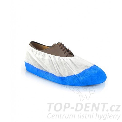 Návleky na obuv z netkanej textílie pogumované (modré), 100 ks