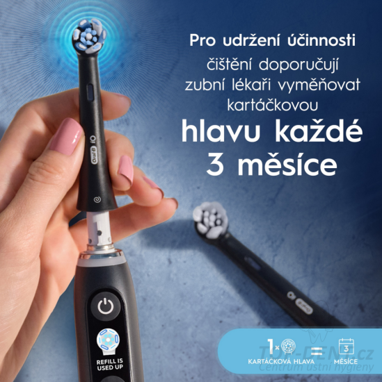 Oral-B iO Ultimate Clean náhradní hlavice Black, 6ks