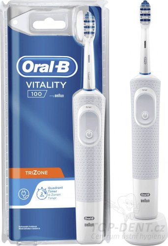 Oral-B Vitality 100 TriZone elektrický zubní kartáček White (blistr)
