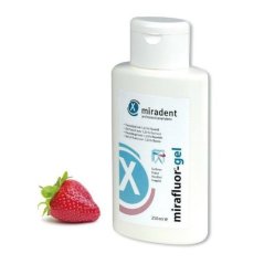 Mirafluor K-gel fluoridační gel pro děti 0,615%F (jahoda), 250ml