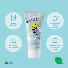 TePe Daily Baby zubná pasta 0-6 rokov (bez príchuti), 50ml