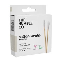 Humble vatové jednorázové bambusové tyčinky 7cm (bílé), 100 ks