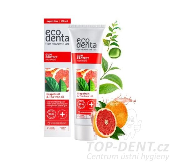 ECODENTA Gum Protect zubní pasta s tea tree olejem (grapefruit), 100 ml