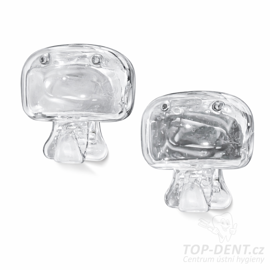 Cestovní krytka na kartáček, klips (transparent), 1 ks