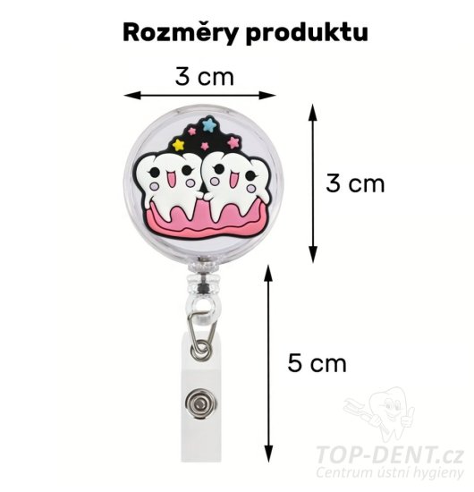 Navíjecí klip pro visačku, 1 ks (vzory dental)