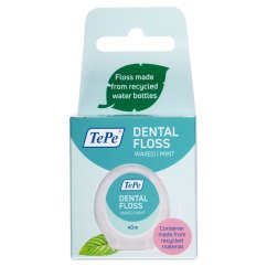 TePe Dental Floss voskovaná nit (mint), 40m pro dokonalé čištění