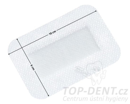 Netkané krytí s absorpční vložkou Elastopor STERIL, sterilní, 6 x 10 cm (50 ks)