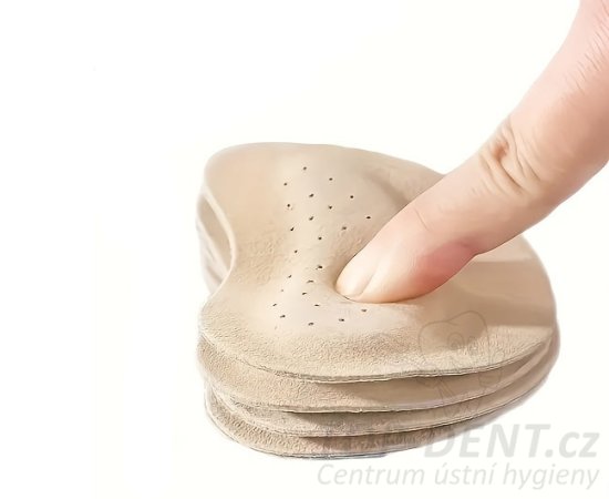 Výstelky do bot přední, umělý semiš, 2 ks (béžové)