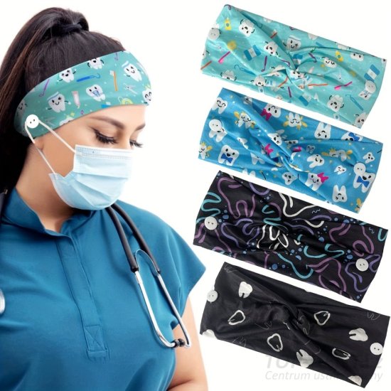 Čelenka s dentálním motivem, 1 ks (vzor 3)