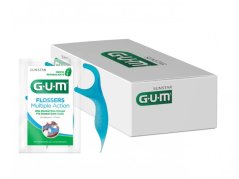 GUM Easy Flosser s mentolovou niťou, 2x48ks