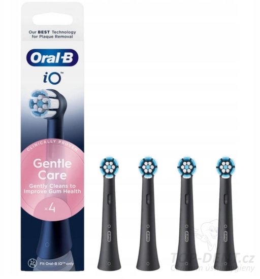Oral-B iO Gentle Care Black náhradní hlavice, 4ks