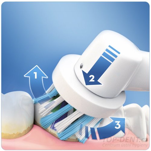 Oral-B Vitality 100 Cross Action elektrická zubná kefka WHITE (blister)