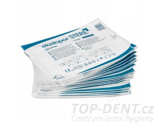 Netkané krytí s absorpční vložkou Elastopor STERIL, sterilní, 8 x 10 cm (30 ks)