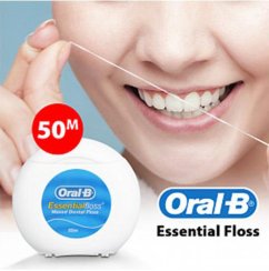 Oral-B Essential Floss nevoskovaná zubní nit, 50m