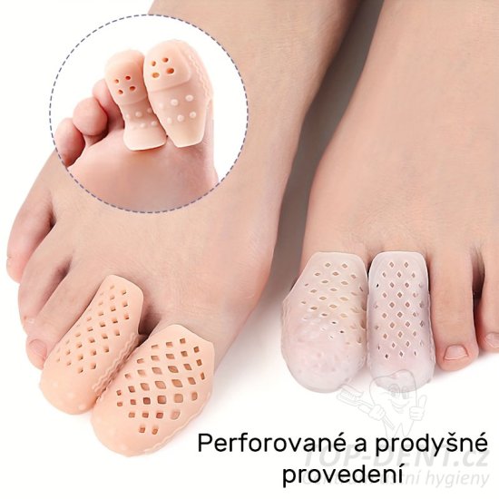 Perforovaný chránič prstů , 2 ks (béžový)