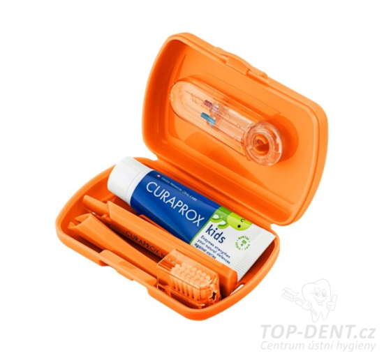 Curaprox Travel Set KIDS oranžový