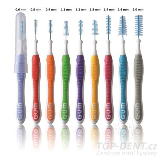 GUM Trav-ler mezizubní kartáčky kónické 1,6 mm (modré), 36ks