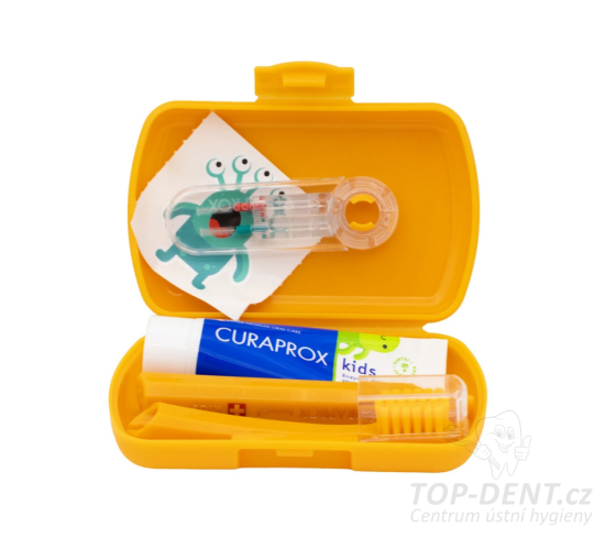 Curaprox Travel Set KIDS oranžový