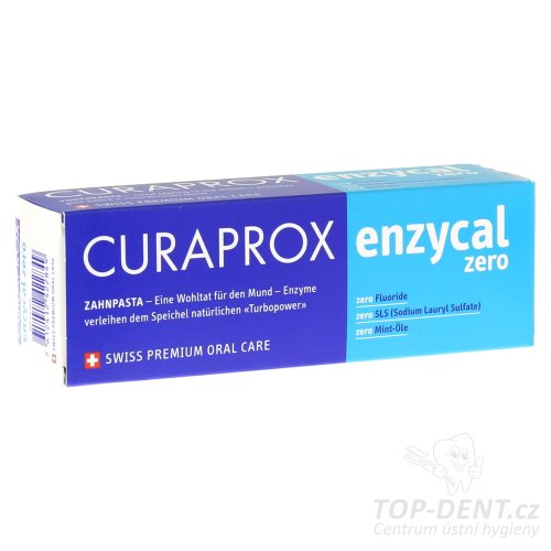 Curaprox Enzycal ZERO zubní pasta bez floridů, 75 ml