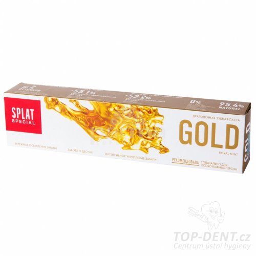 SPLAT Gold bělicí zubní pasta s příměsí diamantů a zlata, 75ml