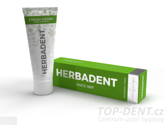 Herbadent FRESH HERBS Bylinná zubní pasta s příchutí svěžích bylin, 75 g