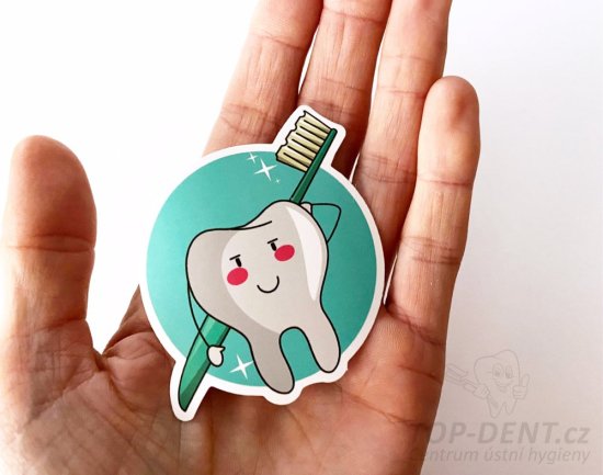Sada samolepek s dentální tématikou, 50 ks