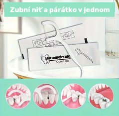 Dentálne mečíky s niťou jednotlivo balené, 50 ks