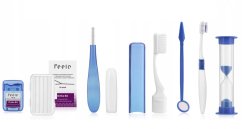 Feelo Ortho KIT set pro čištění s rovnátky (modrý)