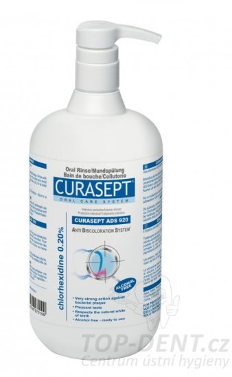 Curasept ADS 220 ústní voda (0,20% CHX) + pumpička, 900ml