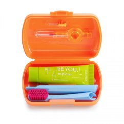 Curaprox Travel set oranžový