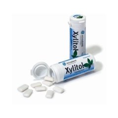 Miradent Xylitol žvýkačky peppermint, 30ks