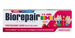 BioRepair Kids detská zubná pasta bez fluoridov 0-6 rokov (jahoda), 50ml