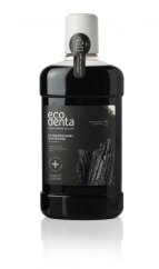 ECODENTA bělící ústní voda s černým uhlím, 500 ml