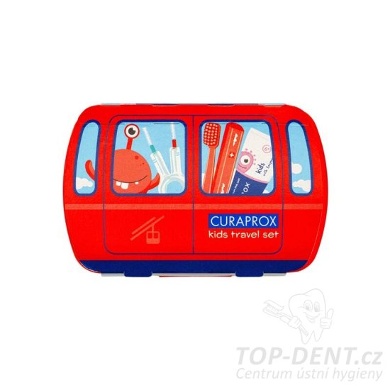 Curaprox Travel Set KIDS červený